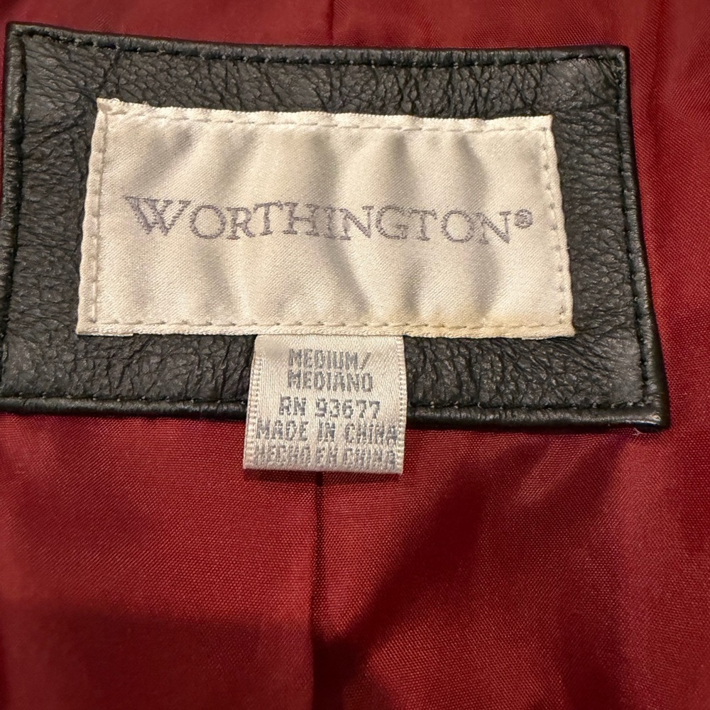 PRICE DROP TONIGHT ONLY
 Worthington Genuine Leather Blazer – Black - Picture 7 of 14